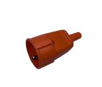 EUROPEA MAINS RE WIREABLE EARTHED GERMAN SCHUKO SOCKET CEE7/3  ORANGE