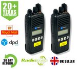 TAIT TP8115 VHF 5 WATT IP67 WATERPROOF WALKIE TALKIE TWO WAY RADIOS X 2