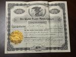 1902 Oro Grande Placer Mining Co Stock Certificate Breckenridge Dillon CO Eagle