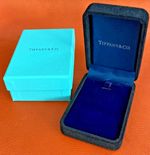 NEW Tiffany Blue Suede Necklace Box - with Bag