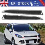 Pair Headlight Lower Trim Grille Decorative Strip For Ford Kuga Escape 2013-2016