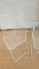 French 1970s Rare Prototype Wire Chairs