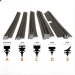 Universal Car Wiper Blade Refill | All-Season Windscreen Wipers | Rubber Strips