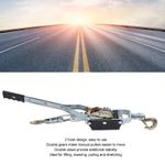 Power Puller Winch 4T Heavy Duty Dual Gear Manual Steel Ratchet Cable Doubl
