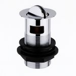 Basin Slotted Swivel Waste Chrome Flip Plug Waste Basins Overflow Bathroom UK