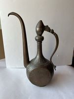 Antique Islamic Copper Ewer Hand Engraved Handcrafted Middle Eastern
