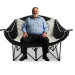 Double Padded Folding Camping Sofa for Adults Festival Camping