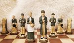 Chess SAC Sherlock Holmes, 10cm King hand painted by Studio Anne C. No Board.