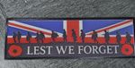 LEST WE FORGET MILITARY VETERAN  super strip back patch Sew or Iron On big 25cm