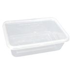 500ML SMALL DISPOSABLE MICROWAVE REUSABLE FOOD CONTAINERS AND LIDS PLASTIC
