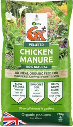 6X strength Pelleted Chicken Manure. 1 Bag of 20KG ( 1 X 20KG )