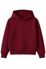 Kids Hoodie Boys Girls Plain Fleece Pullover Hooded Sweatshirt School PE 2-14Y