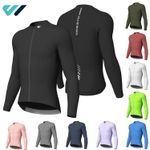 Wulibike Men's Road Bike Cycling Jersey Long Sleeve -Quick Dry Shirts UK Stocks
