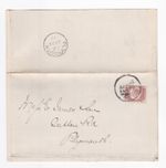 1878 QV ½d BANTAM STAMP PL13 ON NPB NEWSPAPER BRANCH MARKET REPORT TO PLYMOUTH