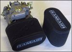 2 x RAMAIR carb double trumpet socks  Weber  DCOE Dellorto DHLA 115mm    CS-902