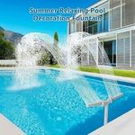 Dual Spray Water Fountain Adjustable Waterfall Sprinkler for Swimming Pools