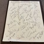 Huddersfield  1965/66 pre print autograph sheet 