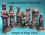 LATEX CHESS SET  MOULDS (LARGE  CAMELOT MOULDS) TO MAKE YOUR OWN SETS