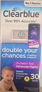 Clearblue Advanced Digital Ovulation Test - 30 Sticks Exp 02/2027