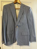 Maison Kitsune Men's Chambray Blazer Jacket EU 48/UK 38 Mint 2022