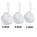 7'' 8'' 9'' Chip Pan Fryer Baskets Strainer Mesh Wire Round Frying Buckets Fries