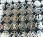 History of Man in Flight 1973 Silver Proof Scarce Medals + Info Sheet Multi-List