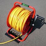 Water Fed Pole Metal Hose Reel With 100 m of 6 mm Hose & Bracket Window Cleaning