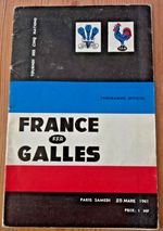 1961 FRANCE V WALES