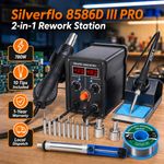 780W Digital 2 in 1 Soldering Station Hot Air Rework Gun SMD UK Stock