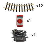 LGB G GAUGE 51099 LOCOMOTIVE CONTROLLER & 12X CURVED TRACK PIECES