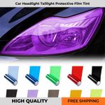 Car Light film Vinyl Wrap Headlight Taillight Transparent Different Colours Tint