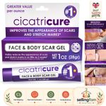 Effective Scar Treatment Gel with Natural Extracts - 1 Oz for Optimal Results