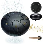 Chakra Drum for Rain, Chakra Rain Drum for Garden, Rain Chimes, 6 Inch-8 Note