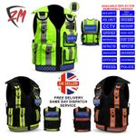 Hi Viz Tactical Security Vest Dog Handler Enforcement Event Staff Jacket 1 Size