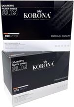 Korona SLIM Cigarette Filter Tubes 6,8 mm diameter - 1000 Tubes,White