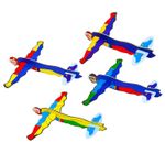 Super Hero Flying Gliders Kids Prizes Party Bag Fillers, PACK OF 12 GLIDERS