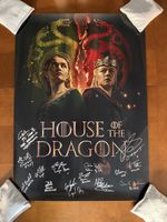HoTD Poster Signed By 14 Cast Members (List In Description) - slight smudge