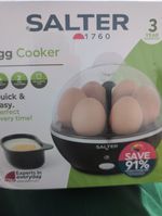 Salter Electric Egg Cooker & Poacher – Cooks 6 Eggs | Used, Fully Working