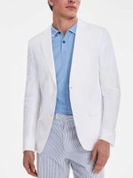 $295 NEW TOMMY HILFIGER Mens 42L White 100% Linen Blazer Sport Coat Suit Jacket