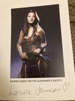 LOUISE JAMESON HAND SIGNED AUTOGRAPH A4 SIZE CARD DOCTOR WHO EASTENDERS