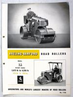 AVELING BARFORD Road Roller GA Contruction Sales Spec Sheet 1956 #1748