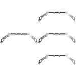 Motorcycle Handlebar Control Extenders Aluminum Alloy 4Pcs Silver Replacement