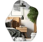 Self-Adhesive Frameless Unframe Bathroom Bedroom Mirror Acrylic Makeup Mirror