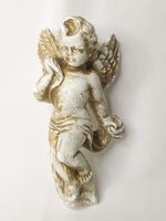 Vintage Chalkwear Small Cherub With Sash Wall Hanging **