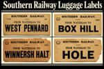 Southern Railway Luggage Labels SR Set 3 - Choose From List