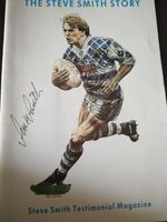 SIGNED THE STEVE SMITH STORY TESTIMONIAL HALIFAX RUGBY LEAGUE 1991/92