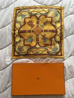 Hermes Grande Tenue Pure 100% Silk Handkerchief Pocket Square Very Small Scarf