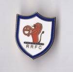 Raith Rovers " RRFC " -  lapel badge brooch fitting