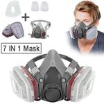 7 in 1Respirator Mask Suit Industry Painting Spray Dust Gas Mask  Respirator Mas