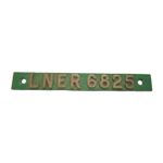 Railwayana Brass LNER 6825 Barrow Plate 10" X 1.25 "